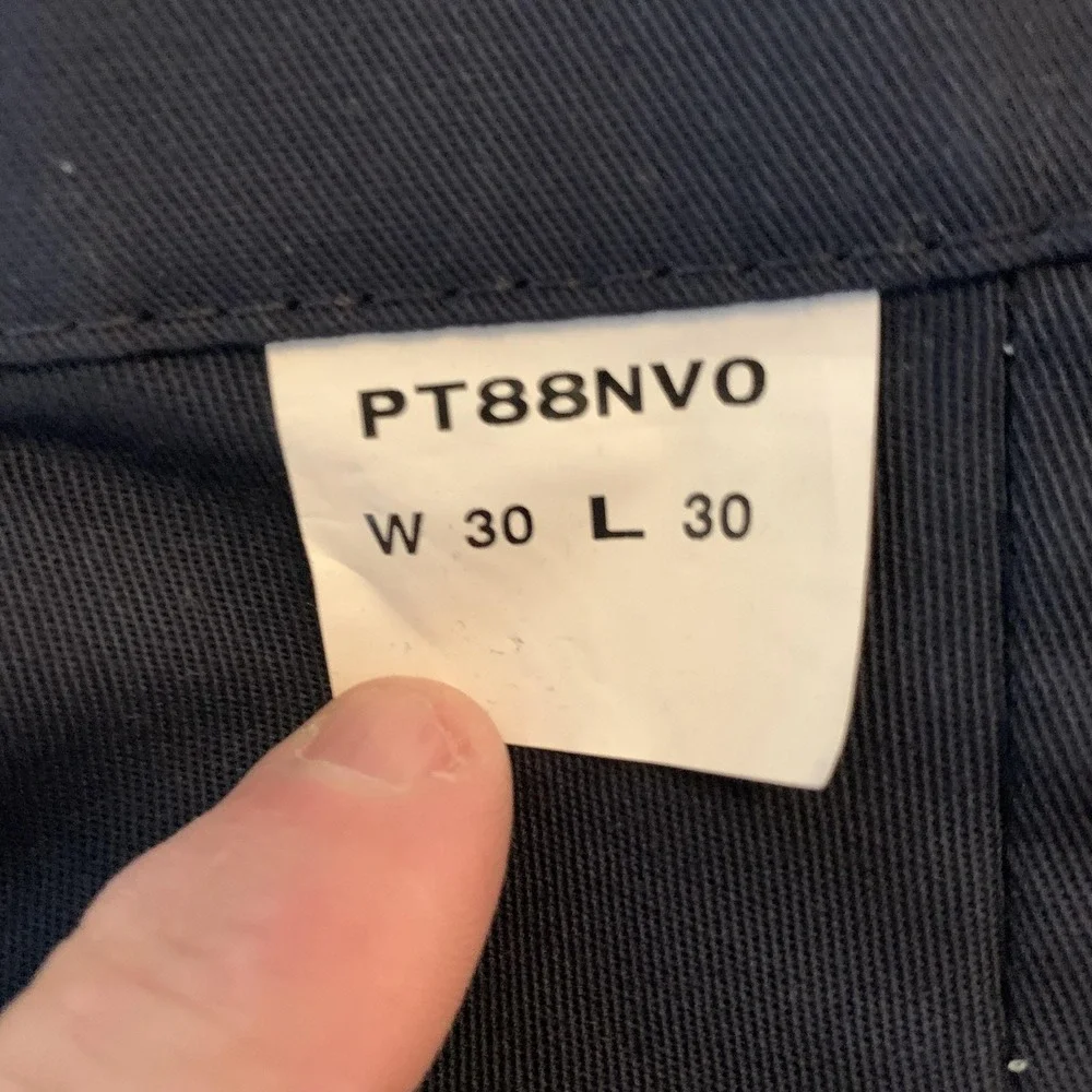 Red Kap Cargo Pants‎ Mens 30x28 Navy Workwear Straight Pockets Uniform PT88NVO